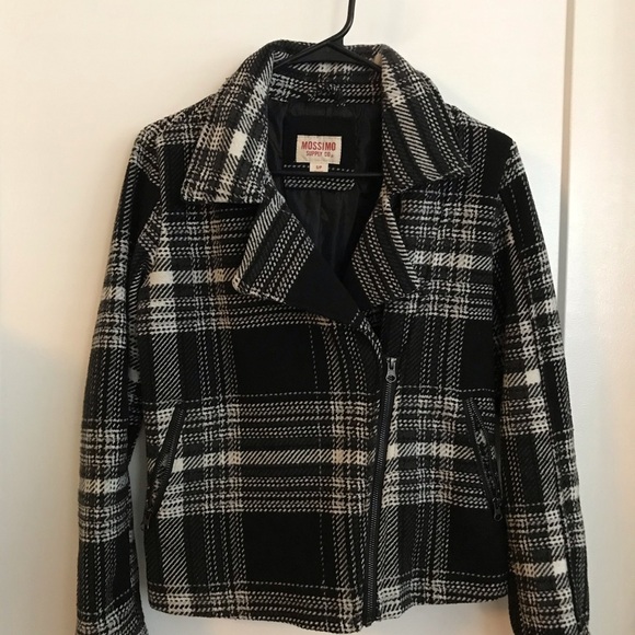 Mossimo Supply Co. Jackets & Blazers - 🦇 Mossimo plaid Moto jacket size S